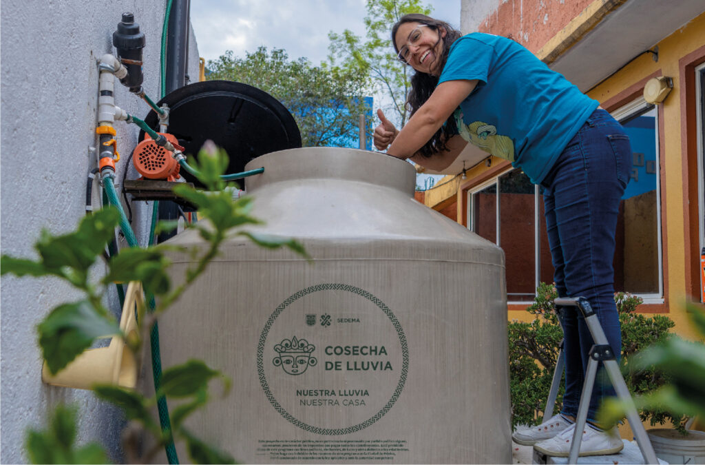 Cosecha de lluvia gratis en CDMX