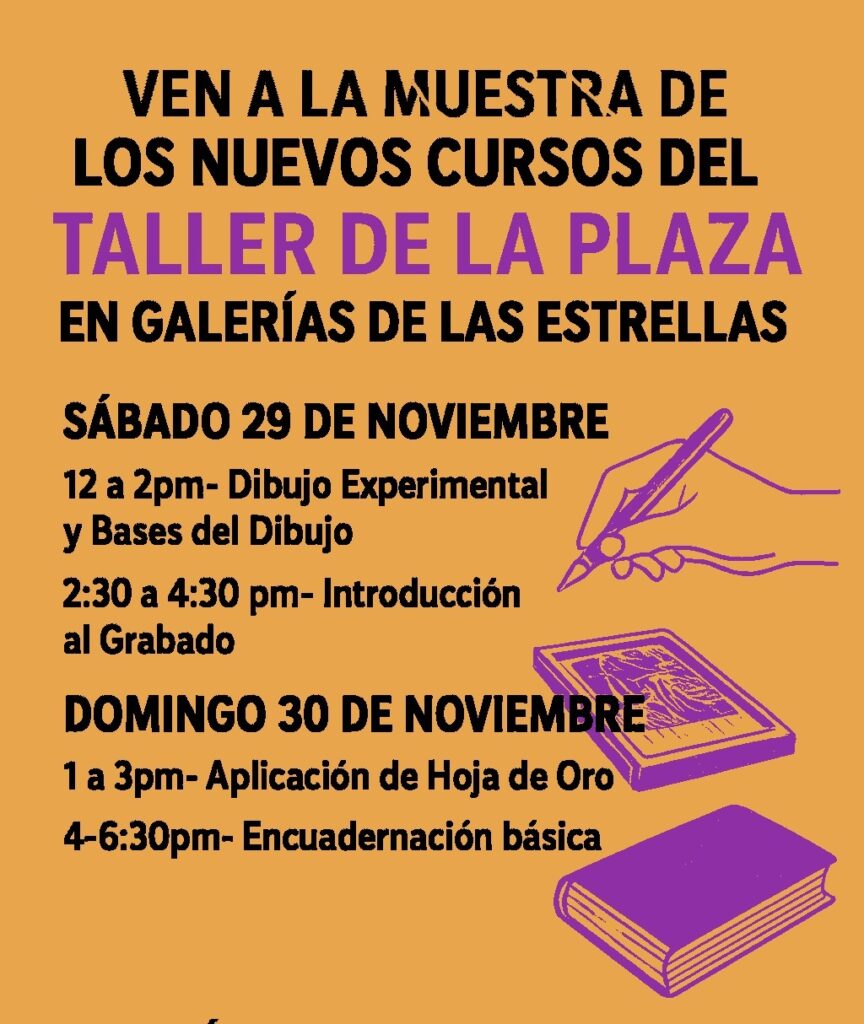 No te pierdas los talleres y presentaciones artísticas durante el evento, incluyendo teatro, música y clown para grandes y chicos.