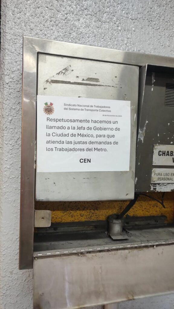 Amenazan con paro en el Metro de CDMX