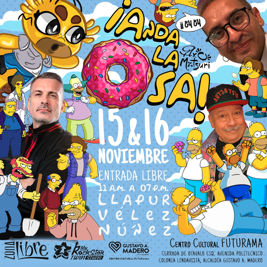 En el evento de Los Simpson en CDMX habrá invitados especiales como los icónicos actores de doblaje.