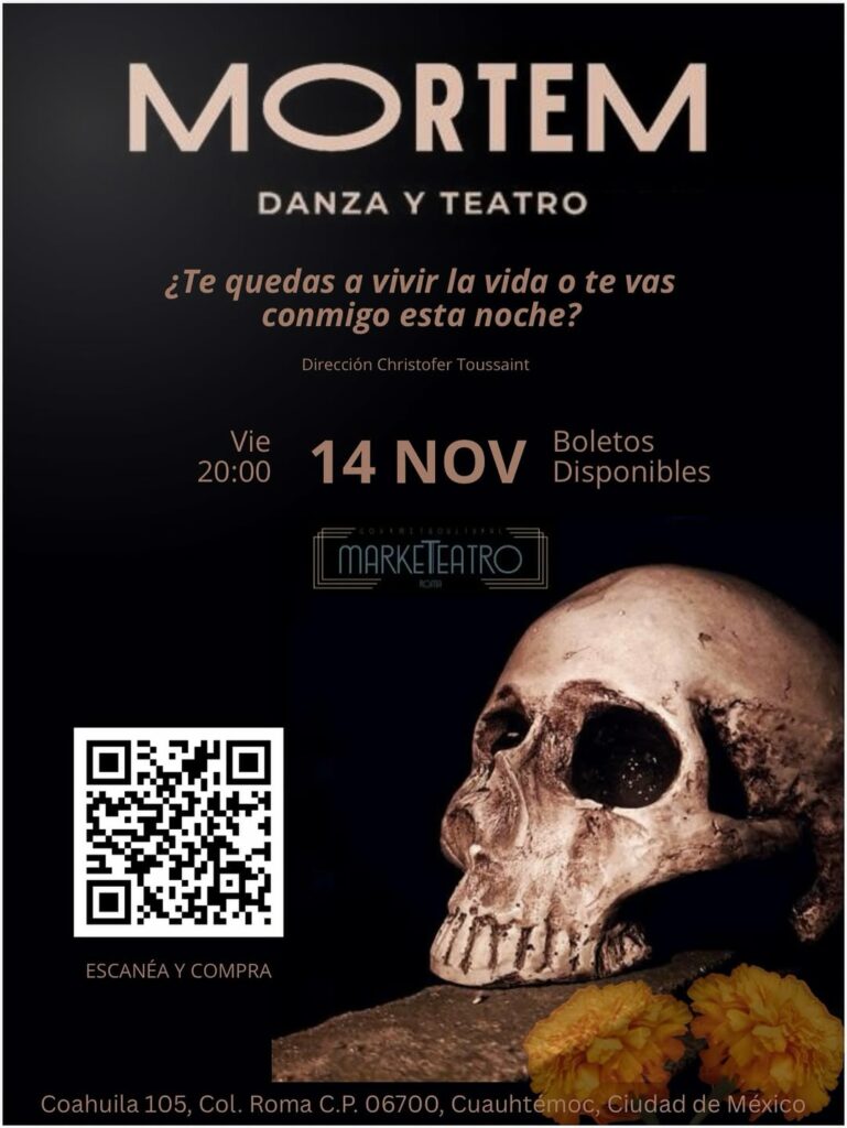 La puesta en escena se llevará a cabo en la Roma Norte.