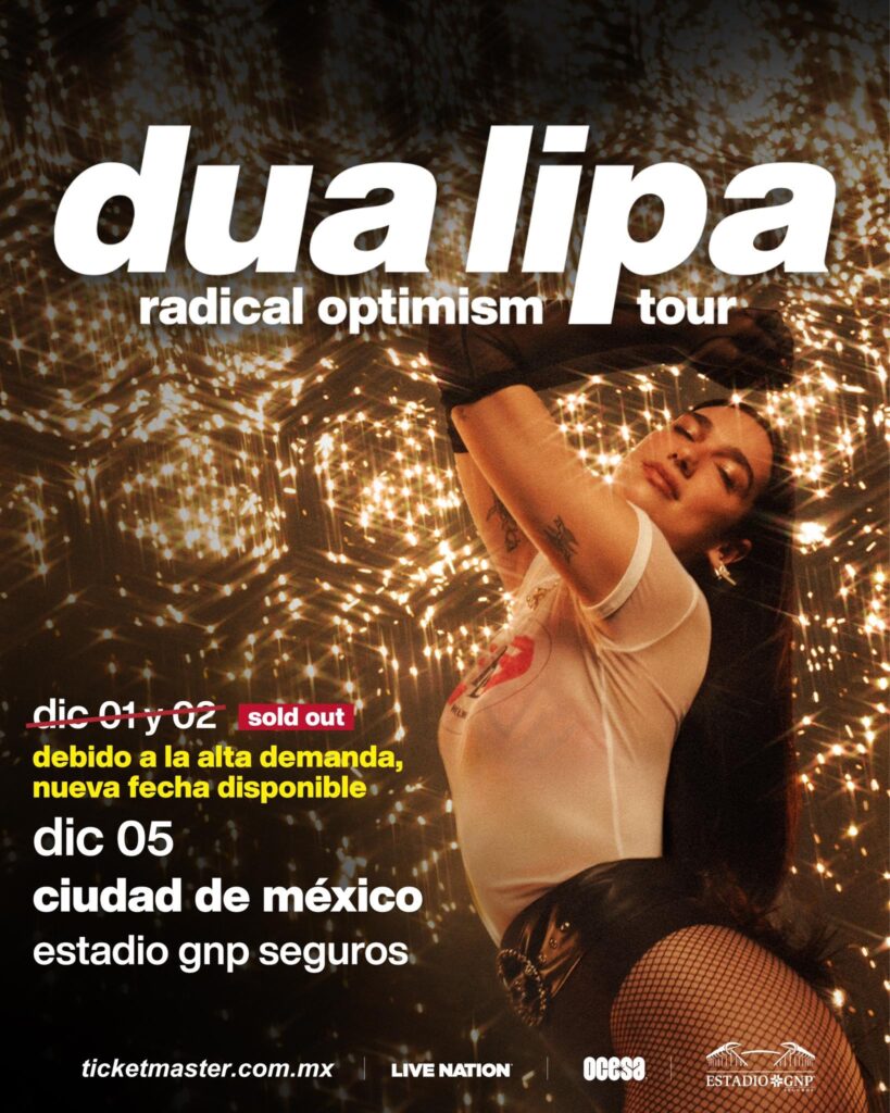 Dua Lipa: concierto de diciembre 2025 en CDMX