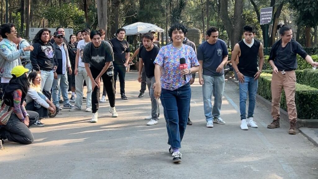 Participantes en la línea de salida de la carrera.