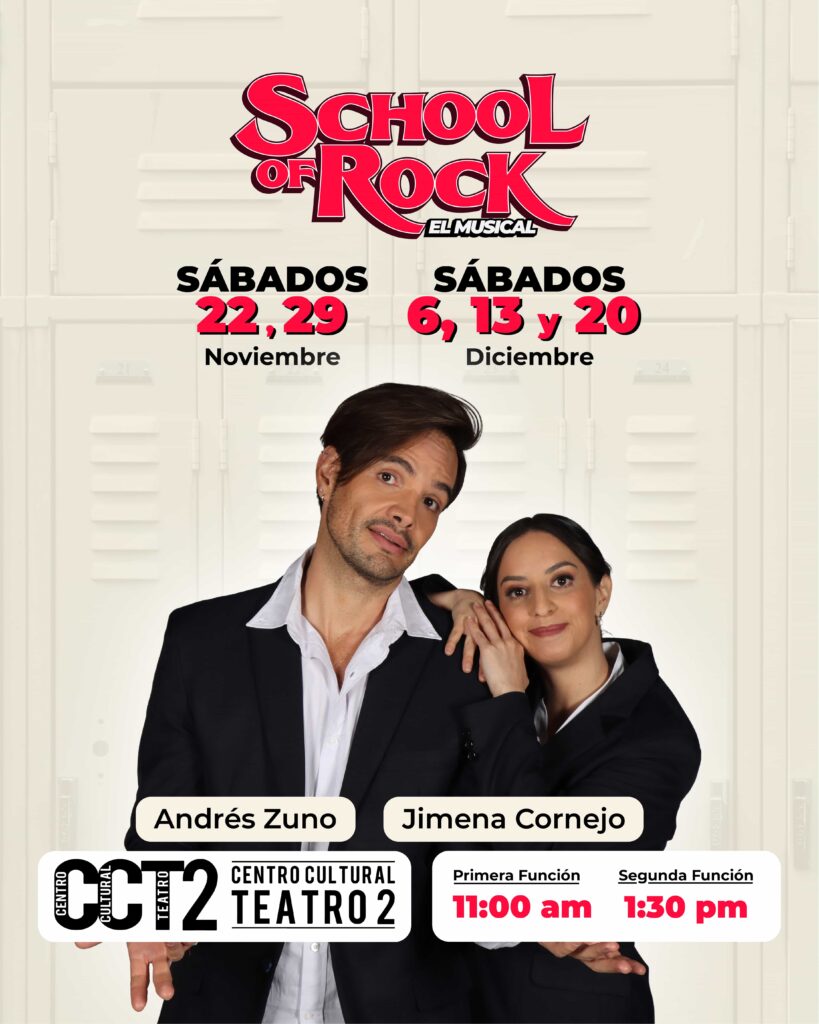 Andrés Zuno y Jimena Cornejo protagonizan la obra musical.