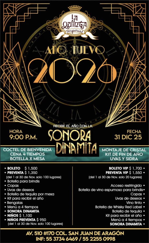 En esta opción estará la Sonora Dinamita.