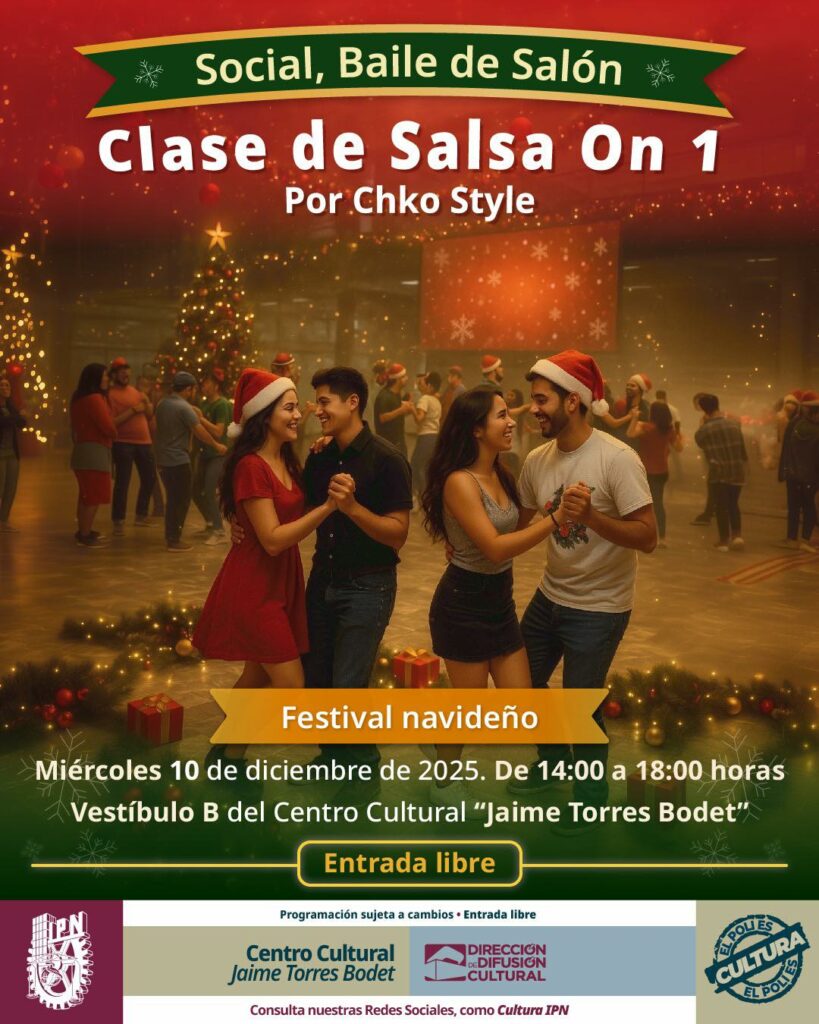 Habrá clases de salsa en el IPN.