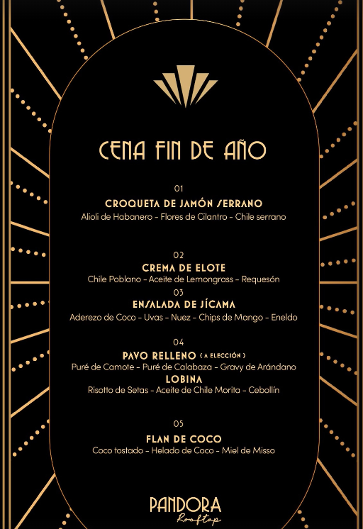 Menú de Fin de Año