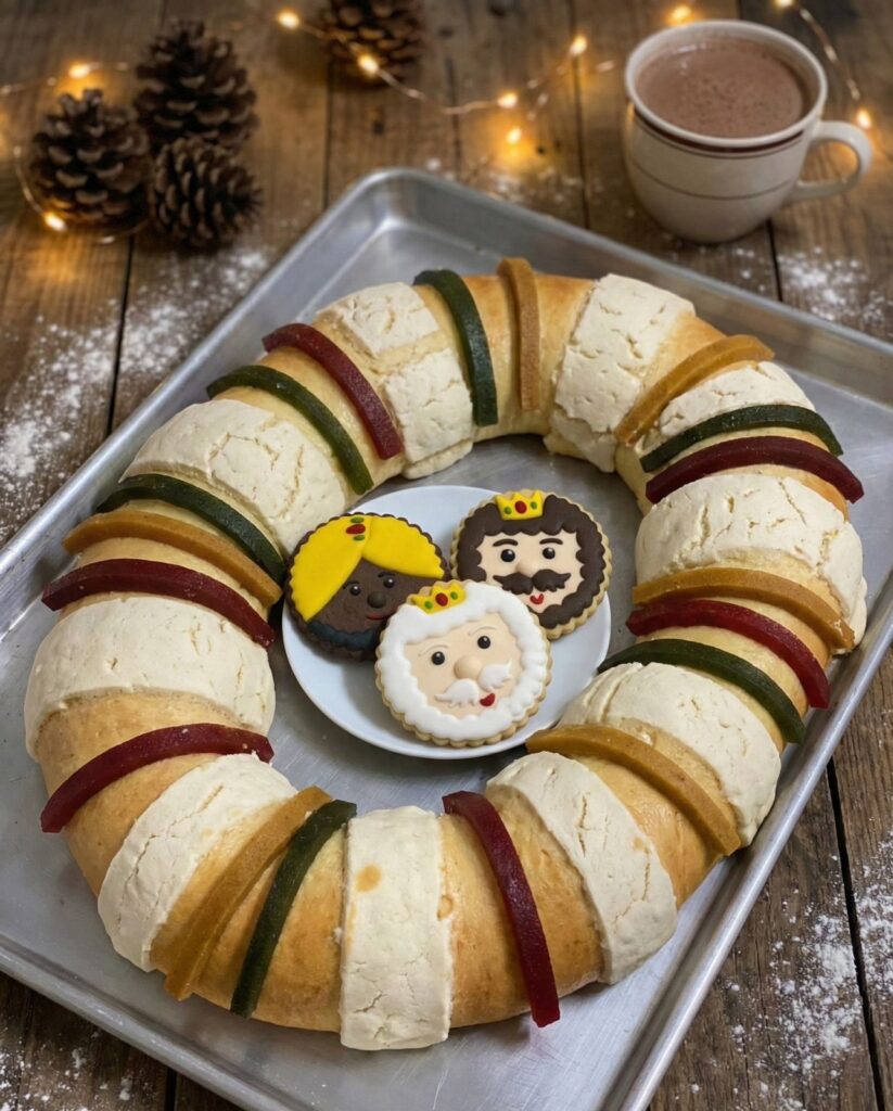 Rosca de Reyes tradicional.