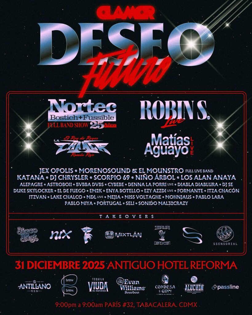 Póster de la fiesta Deseo Futuro.
