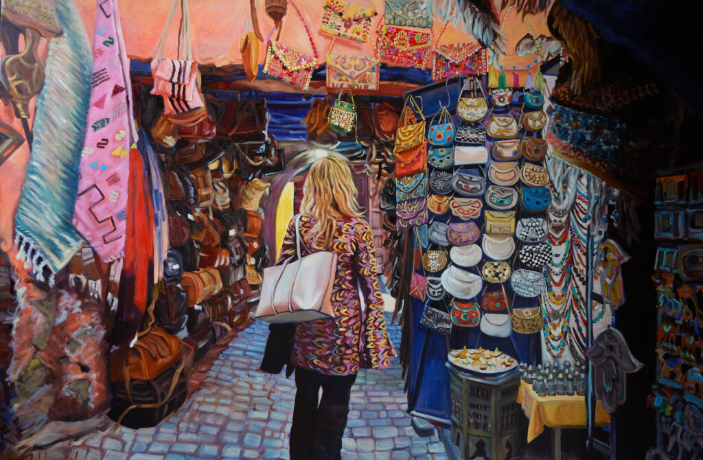 Pintura al óleo de Claudia Robles.