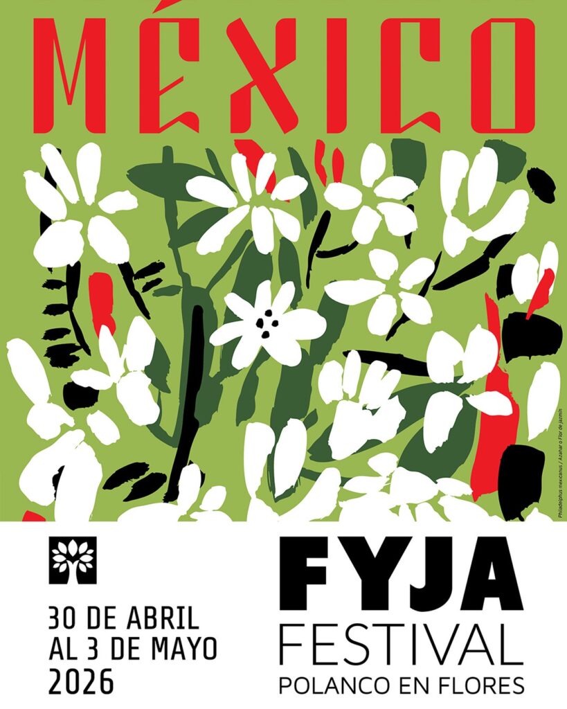 Póster del Festival de Flores y Jardines de Polanco 2026.