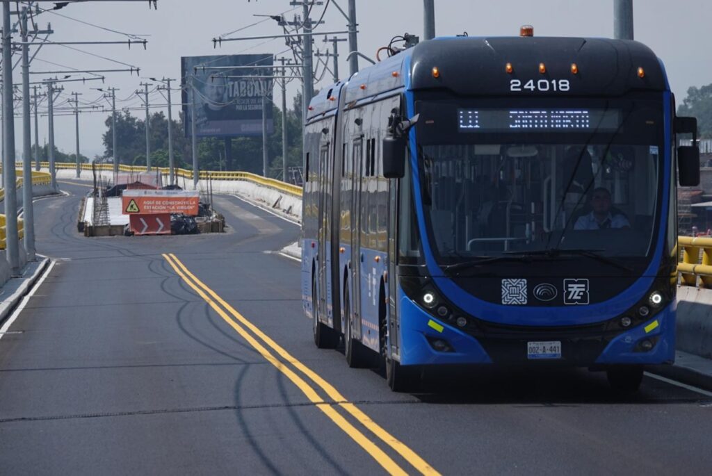 Obras del Trolebús Chalco-Santa Martha