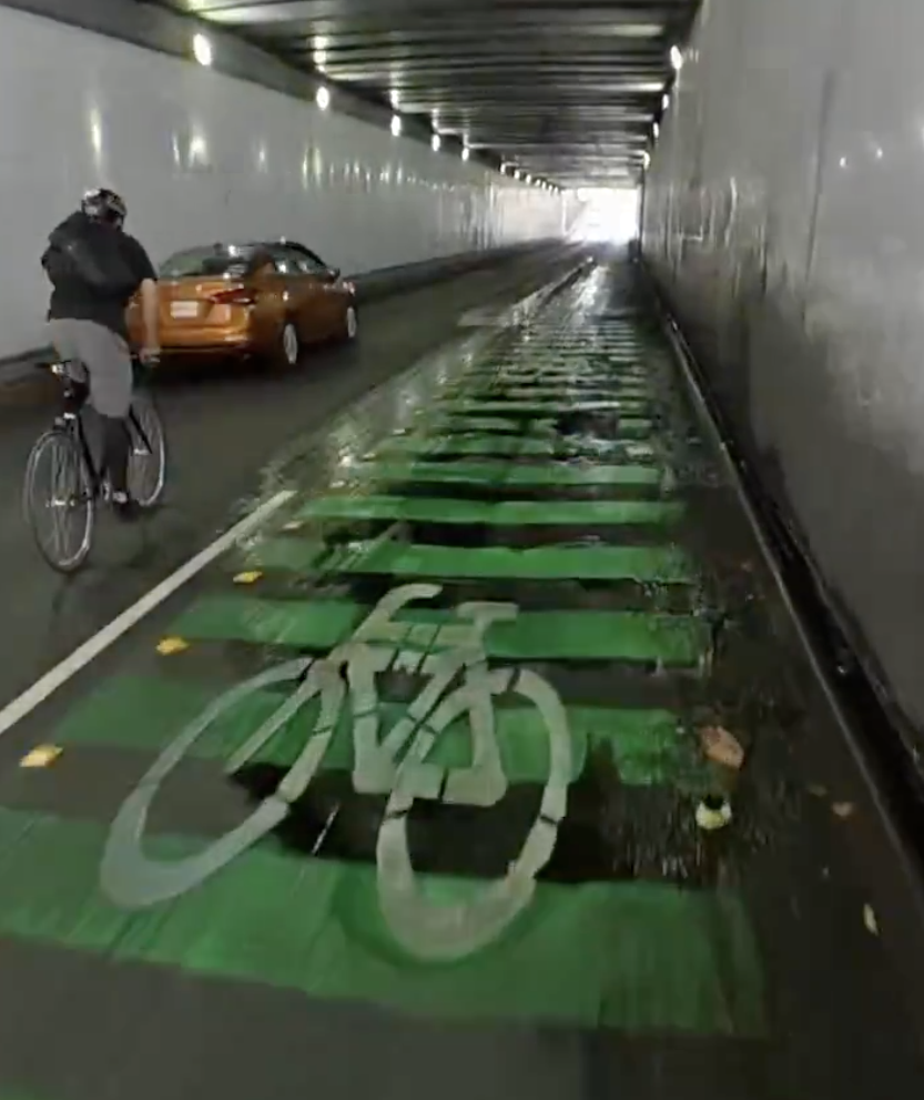 Encharcamientos ciclovía Tlalpan