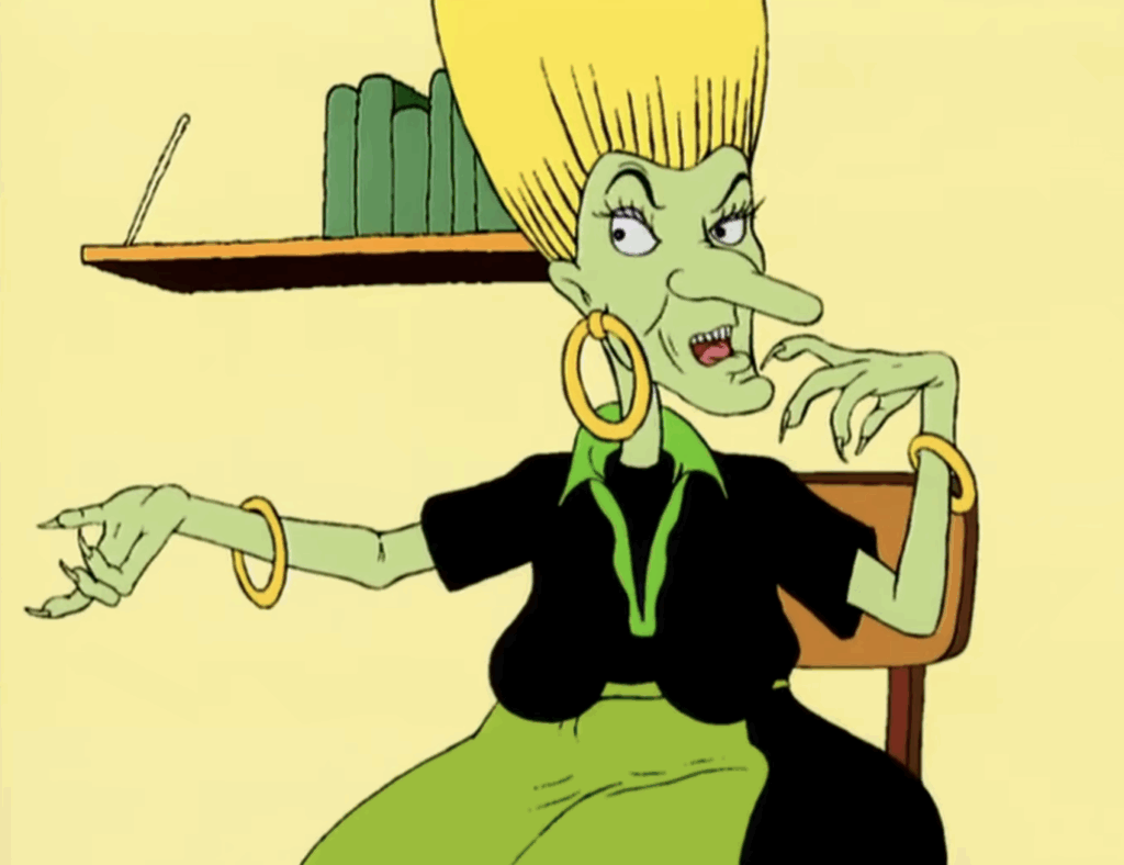 Escena de Los Cuentos de la Calle Broca, serie animada francesa basada en los relatos de Pierre Gripari, recordada por su estética sencilla y su humor peculiar.