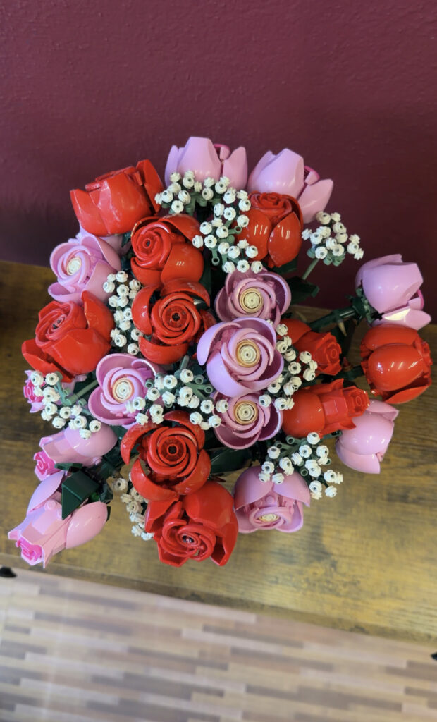 Ramos de rosas de LEGO.