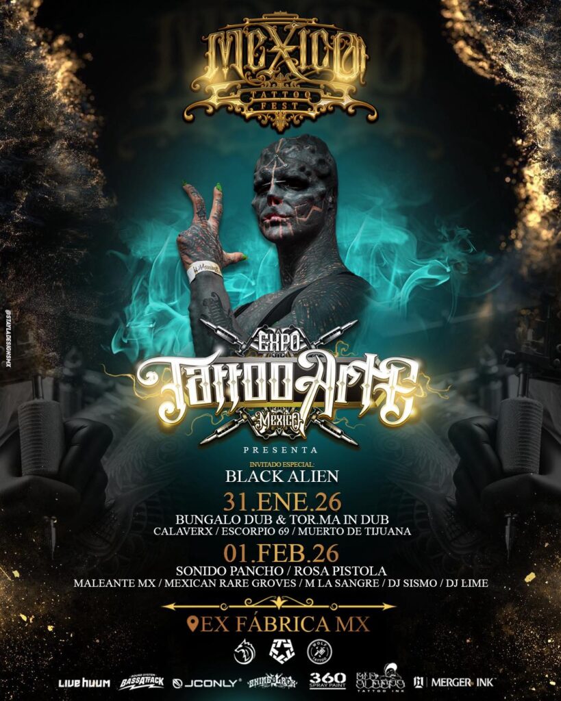 Póster de Expo Tattooarte 2026 en CDMX.