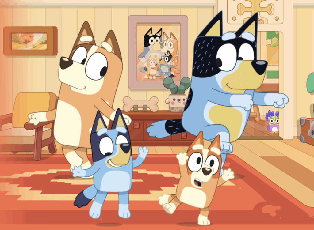 Bluey y su familia.