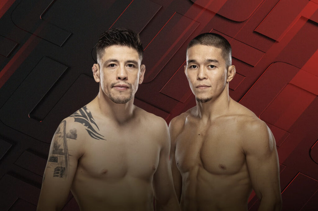 Brandon Moreno vs Asu Almabayev en la cartelera de UFC México 2026.