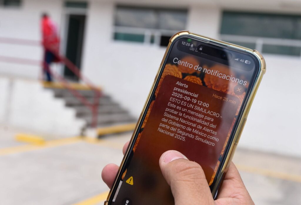 Alerta sísmica en celulares