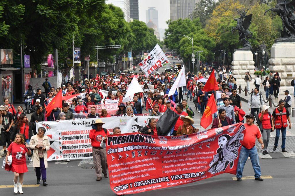 La marcha de la CNTE en CDMX será el miércoles 18 de marzo