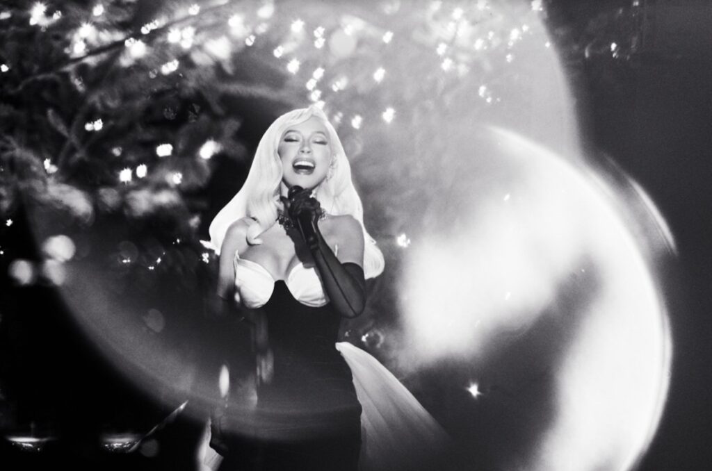 Christina Aguilera en concierto.