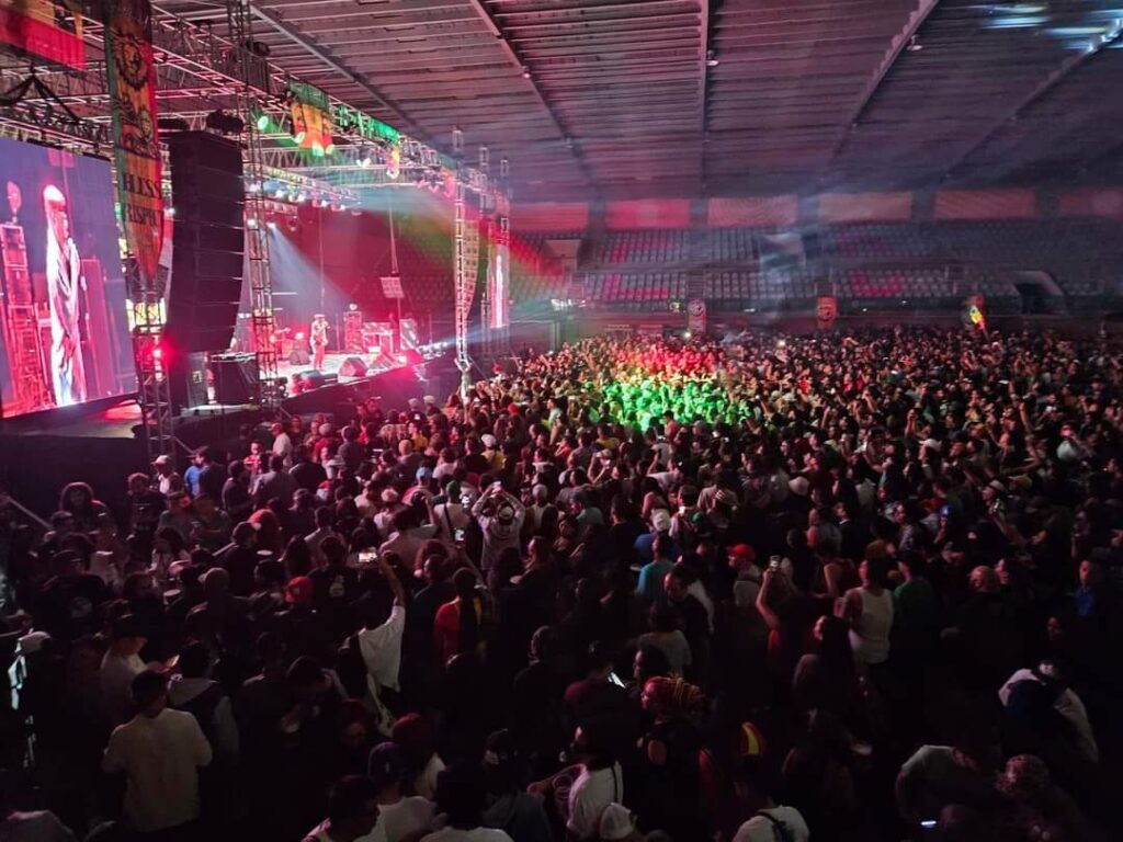 asistentes al festival de reggae