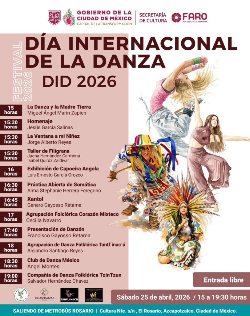 No te pierdas ninguna actividad este 25 de abril. 