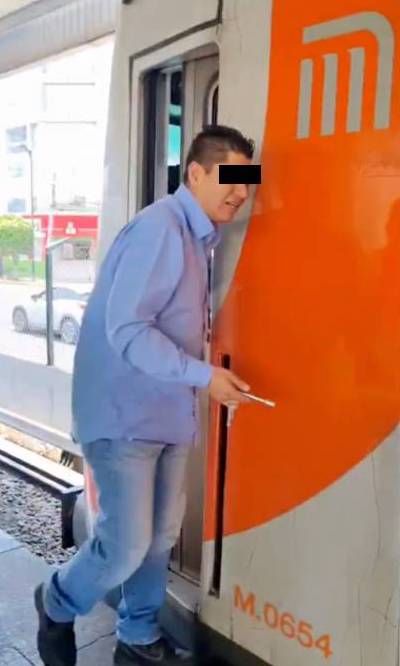 Captan a conductor del Metro de CDMX en presunto estado de ebriedad