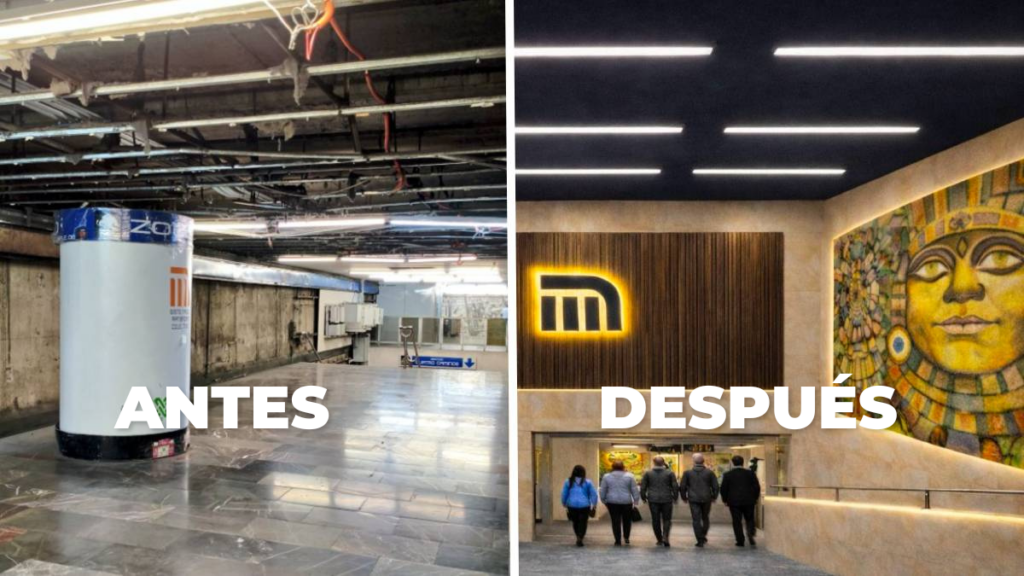 Obras de remodelación el Metro de CDMX