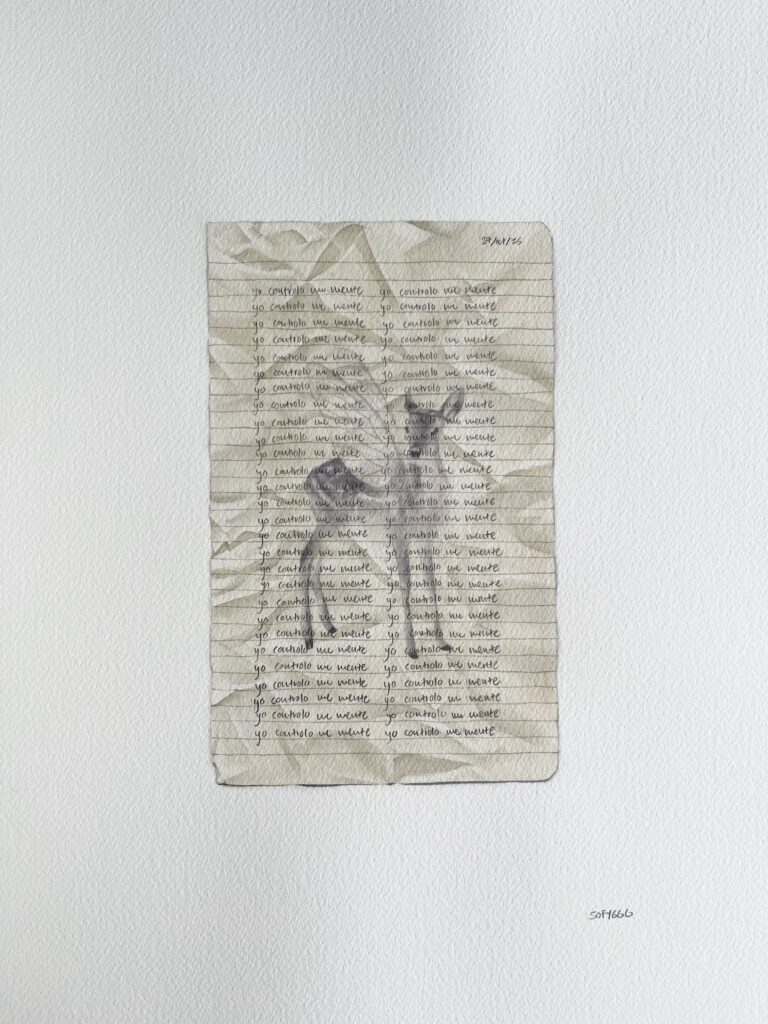 pintura de acuarela de una hoja con planas y un venado.