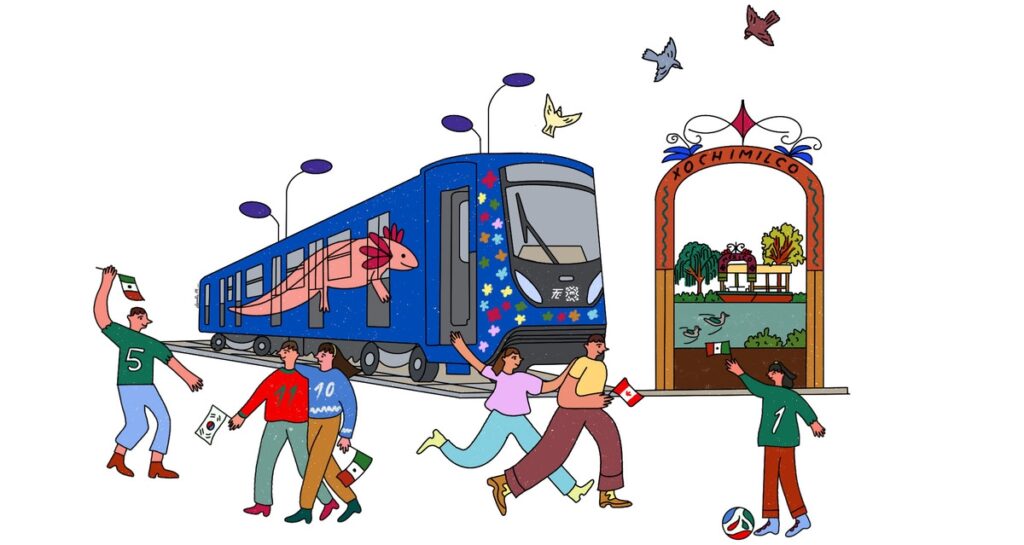 transporte obras mundial xochimilco