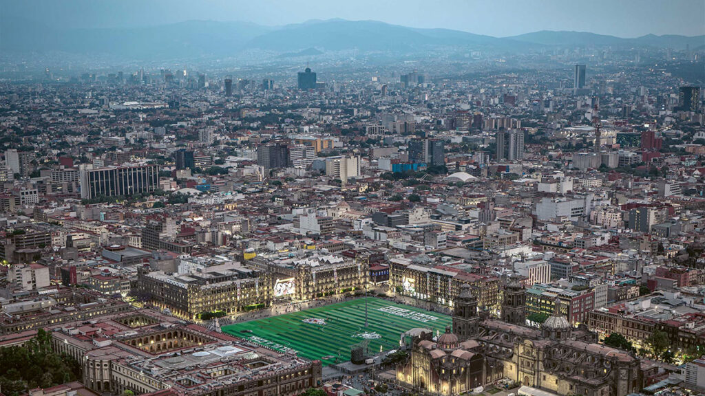 zócalo futbol santiago Arau