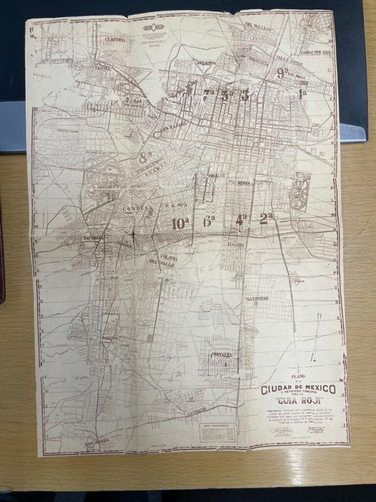Plano de la primera edición de la Guía Roji