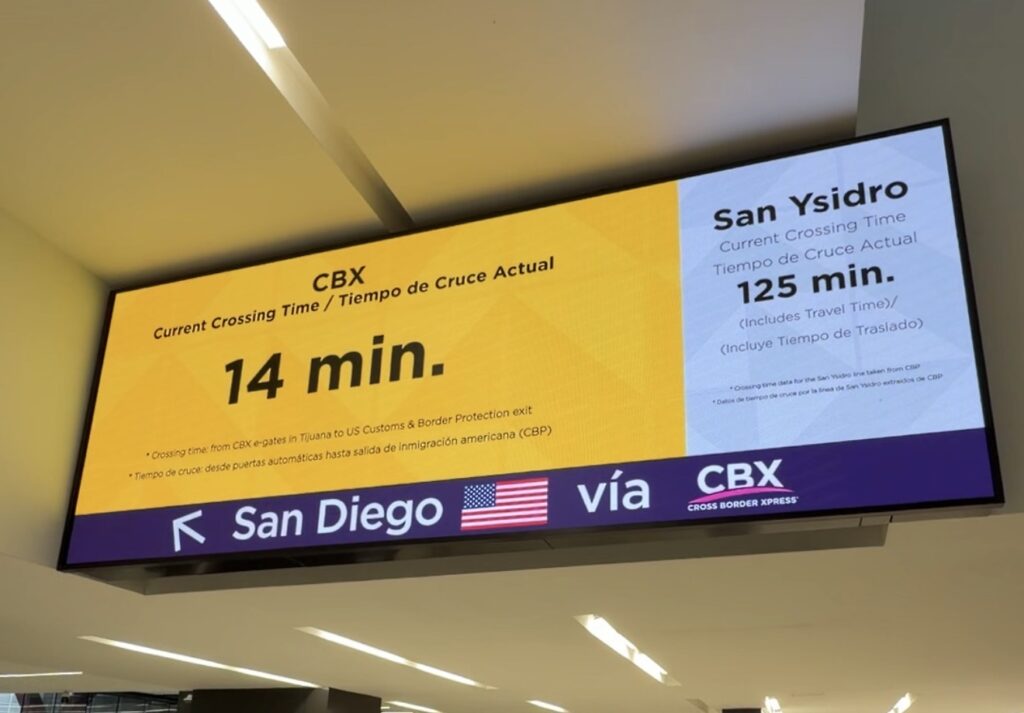 CBX (Cross Border Xpress) es la forma más rápida y ágil de cruzar la frontera entre Estados Unidos y México.