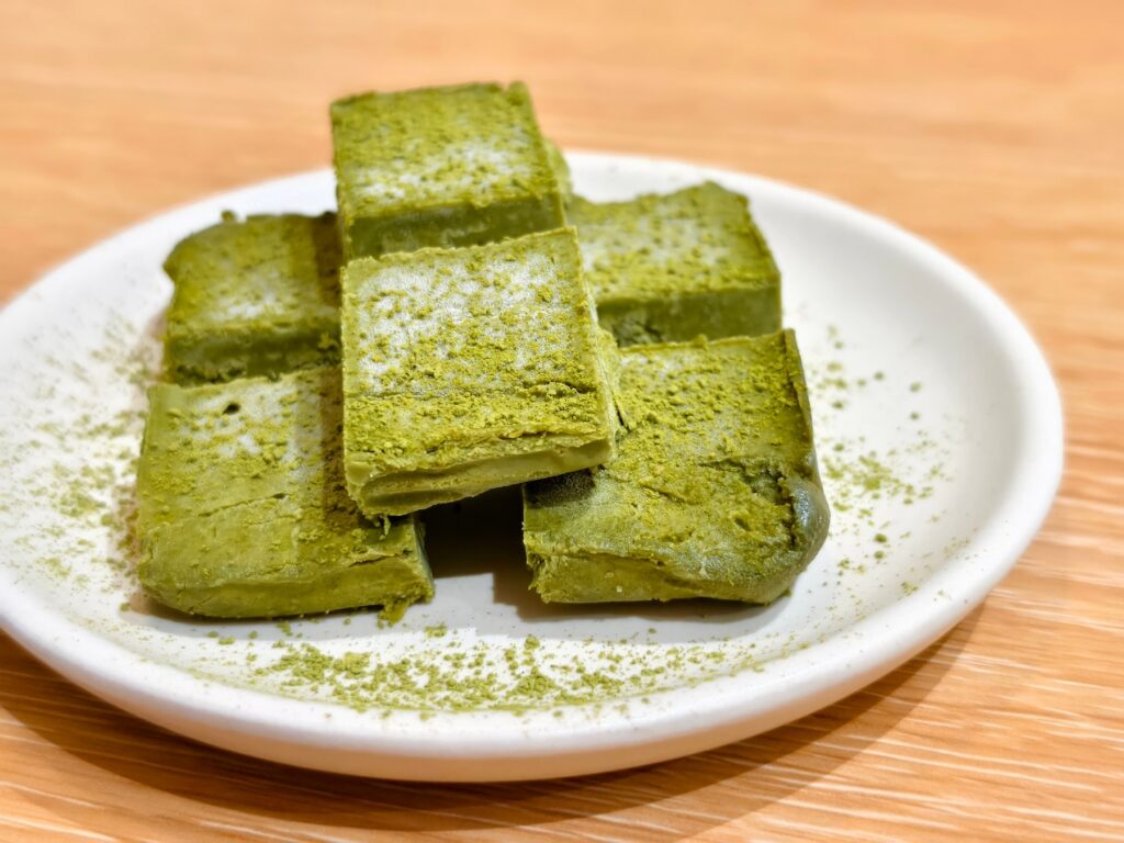 brownies de matcha