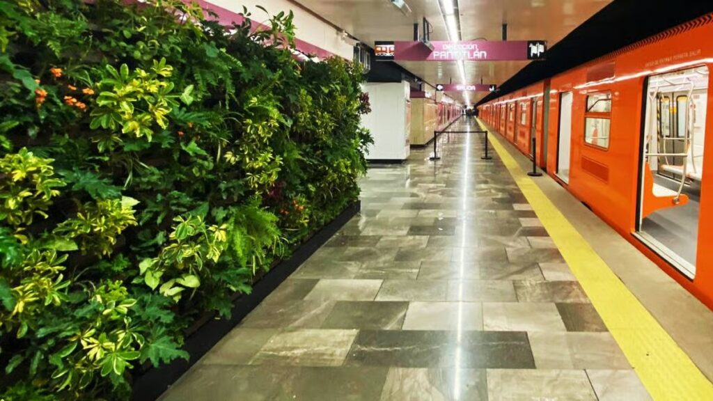 Muro verde del Metro