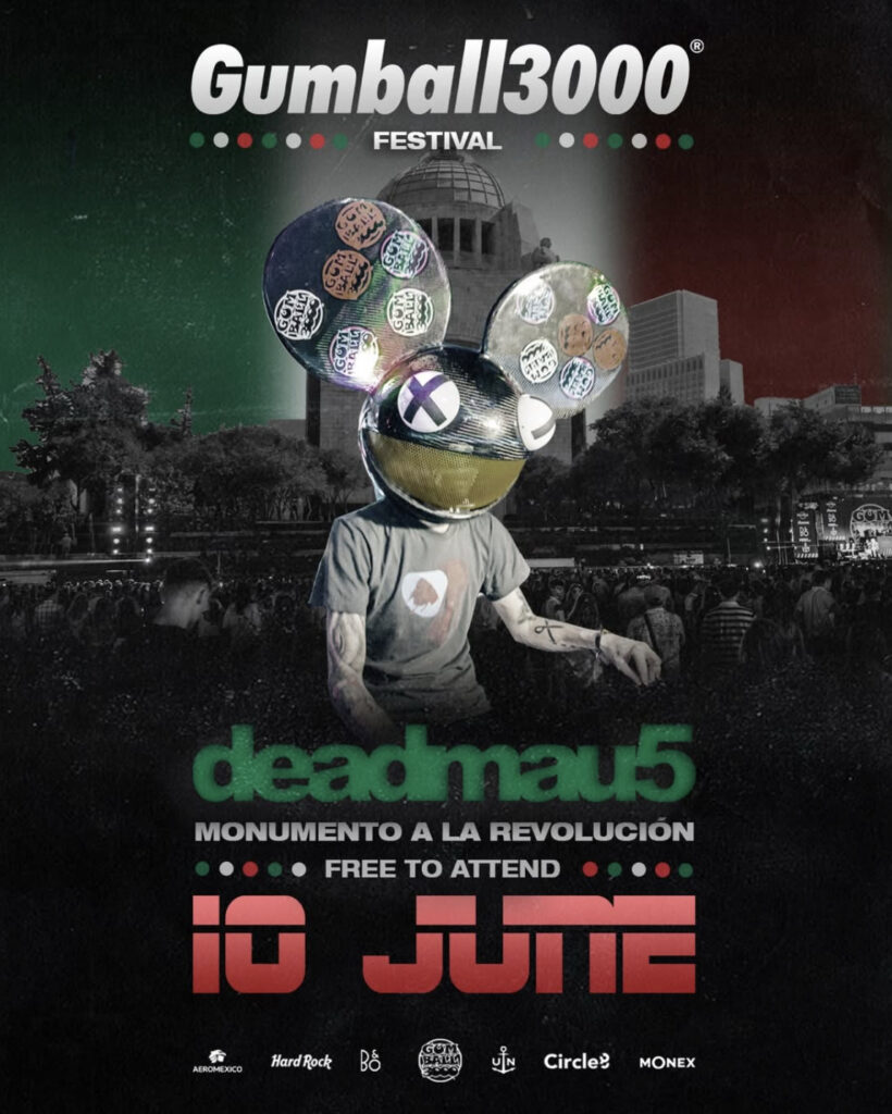 Póster del cierre de Gumball 3000 en CDMX.