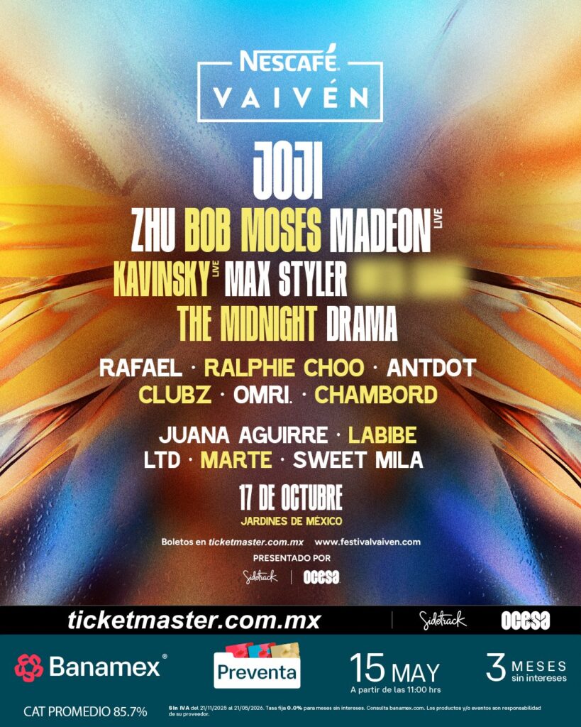 cartel completo del festival vaivén 2026