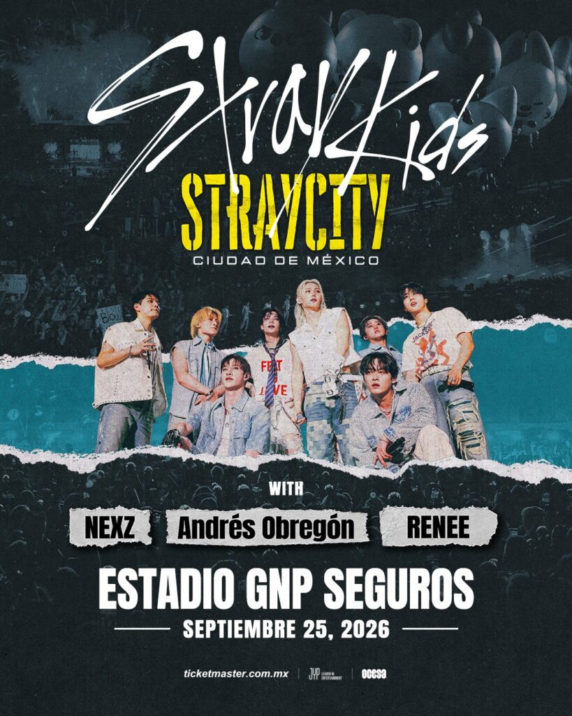 Póster del STRAYCITY en el Estadio GNP Seguros.