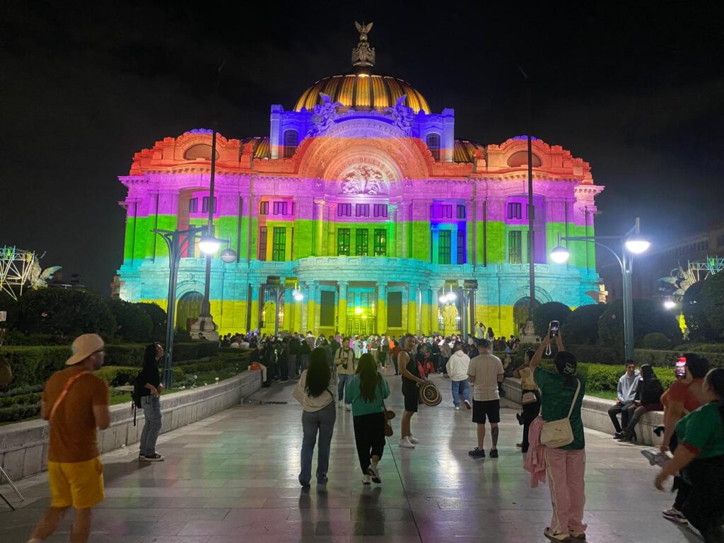 Videomapping en Bellas Artes