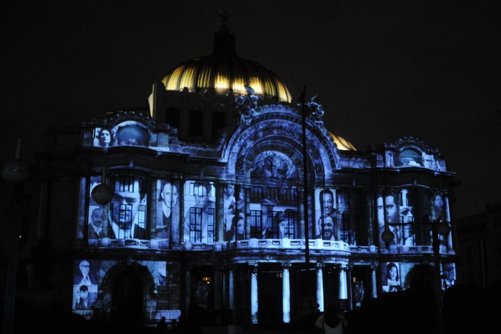 Videomapping en Bellas Artes
