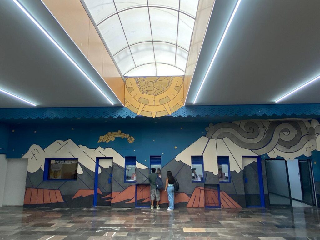 Nuevo mural de Metro Universidad creado por Jorge Rosano Gamboa