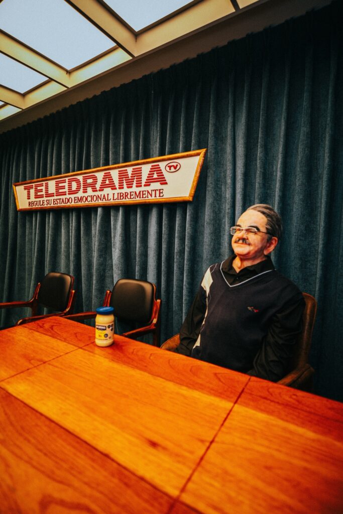Photo opportunity de televisión con Pedrito Sola.
