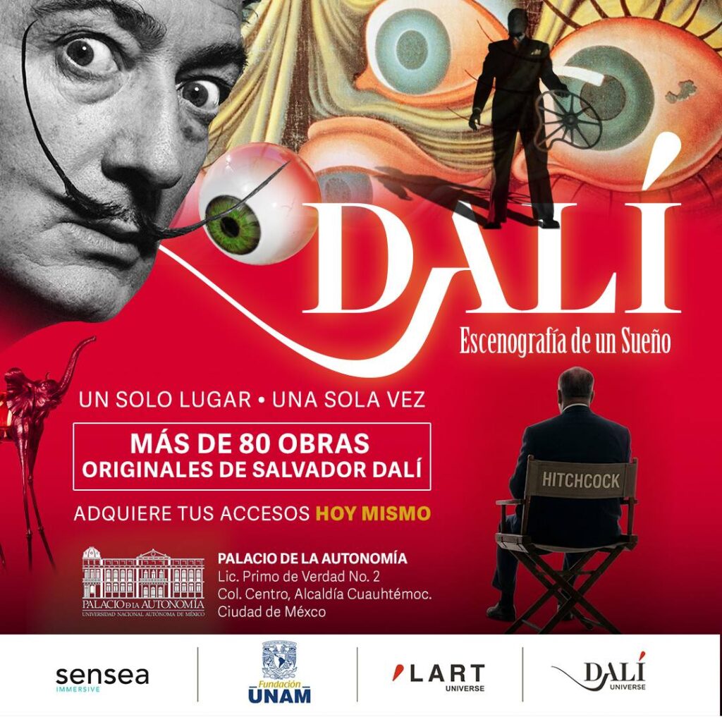 cartel de la exposición de Salvador Dalí en CDMX