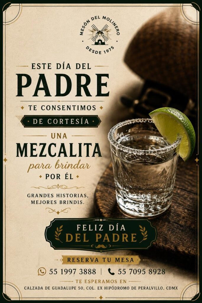 Lleva a tu papá a probar platillos exóticos.
