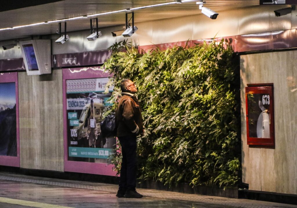 Muros verdes del Metro