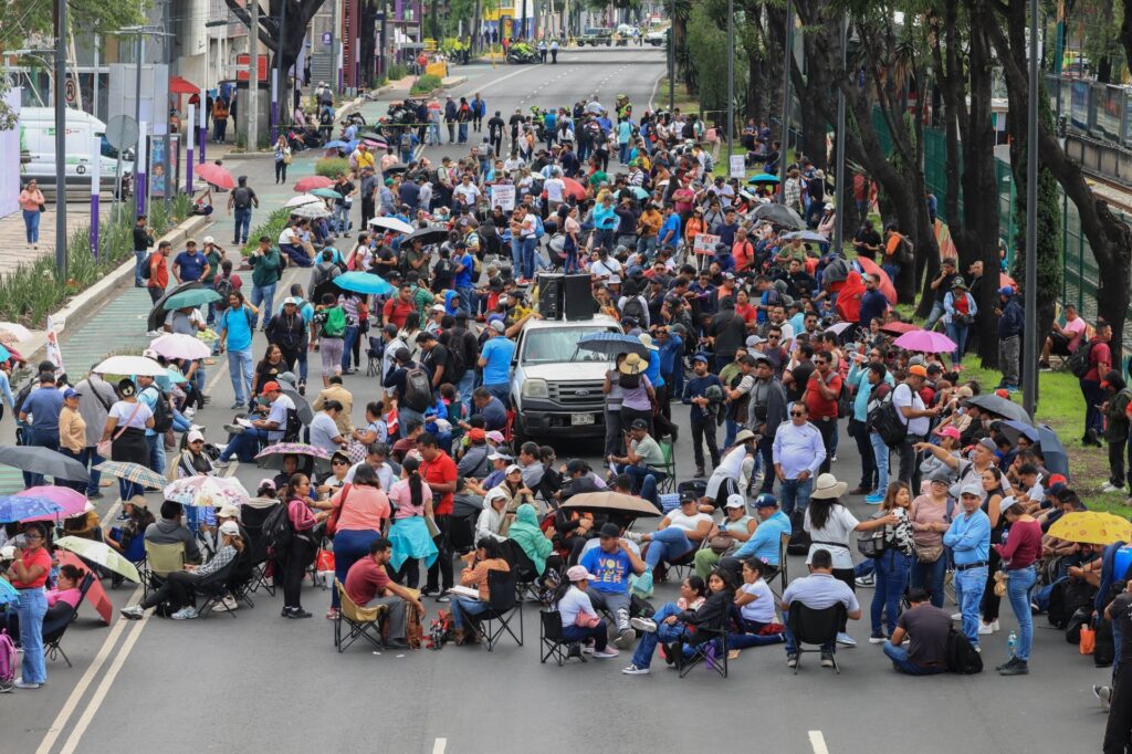 Marcha de la CNTE en CDMX