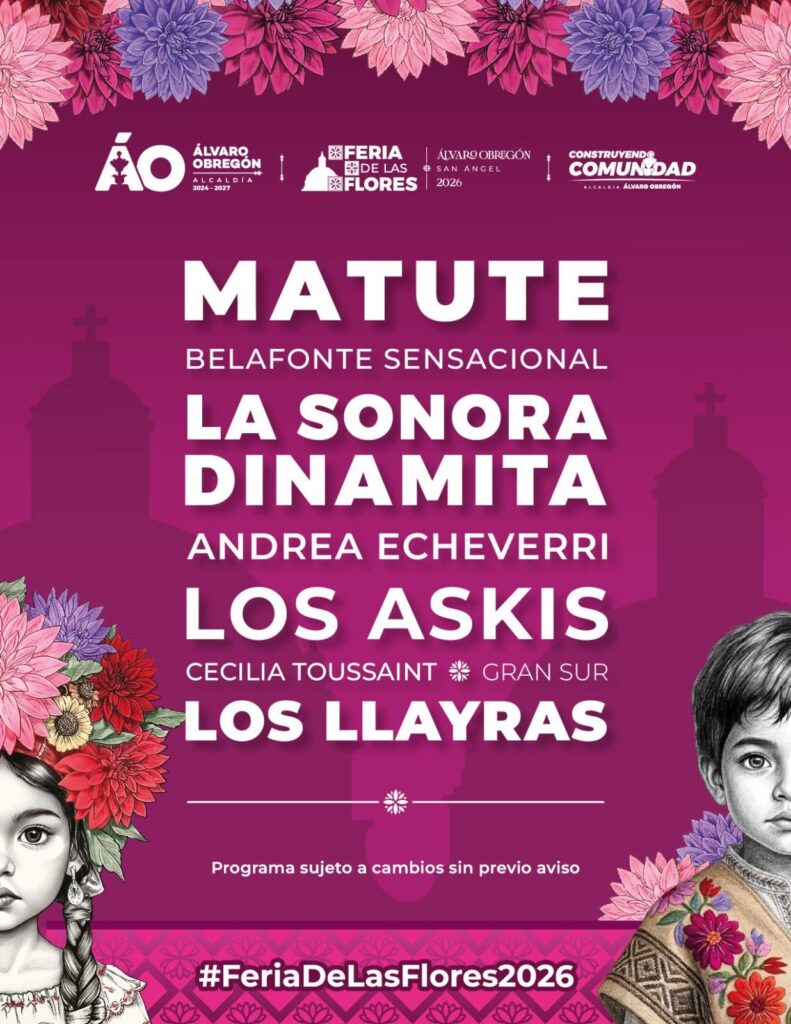 Checa quiénes se presentarán en la Feria de las Flores de San Ángel.
