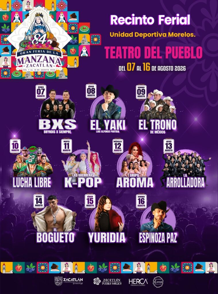 No te pierdas del talento que habrá en Zacatlán de las Manzanas. 