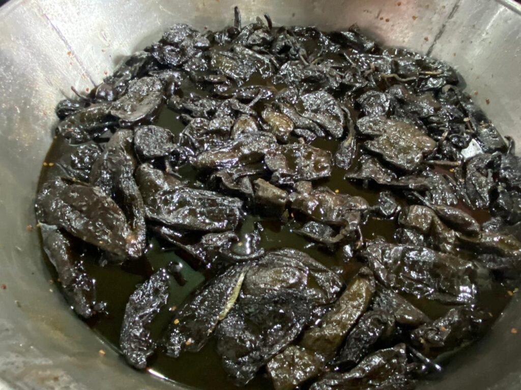 Proceso de elaboración dulce de chile poblano